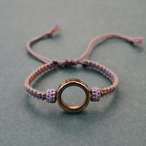Ashes Keepsake Cremation Jewelry Stainless Steel Memorial Glass Urn Bracelet For Ashes