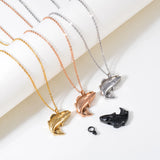 Ashes Keepsake Cremation Jewelry Fish Urn Necklace for Ashes