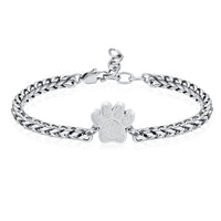 Ashes Keepsake Dog/Cat Paw Print Urn Bracelet Cremation Jewelry for Ashes