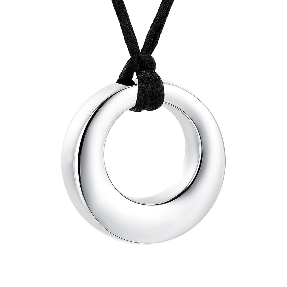 Ashes Keepsake Cremation Jewelry Circle of Life Urn Necklace for Ashes