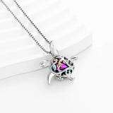 Ashes Keepsake Turtle Cremation Jewelry Necklace for Ashes Stainless Steel