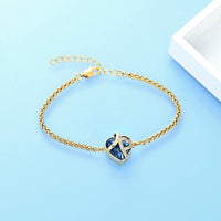 Ashes Keepsake Crystal Heart Urn Bracelet For Ashes Stainless Steel