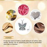 Butterfly Urn Necklace 925 Sterling Silver