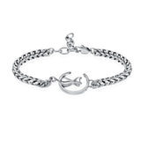 Cat And Moon Cremation Bracelets For Ashes
