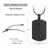 Ashes Keepsake American Flag Urn Necklace Stainless Steel Cremation Jewelry