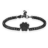 Ashes Keepsake Dog/Cat Paw Print Urn Bracelet Cremation Jewelry for Ashes