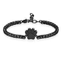 Ashes Keepsake Dog/Cat Paw Print Urn Bracelet Cremation Jewelry for Ashes