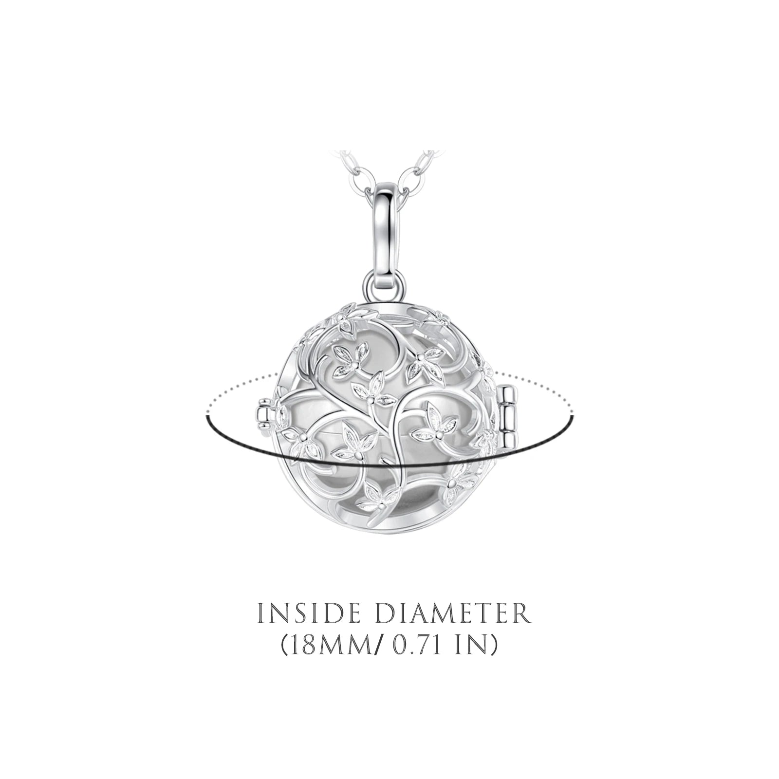 Flower Cage Urn Necklace For Ashes