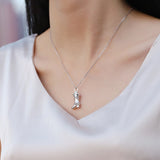 Sterling Silver Cowboy Boot Urn Memorial Pendant