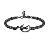 Cat And Moon Cremation Bracelets For Ashes