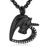 Ashes Keepsake Unicorn Urn Necklace For Ashes Stainless Steel Cremation Jewelry