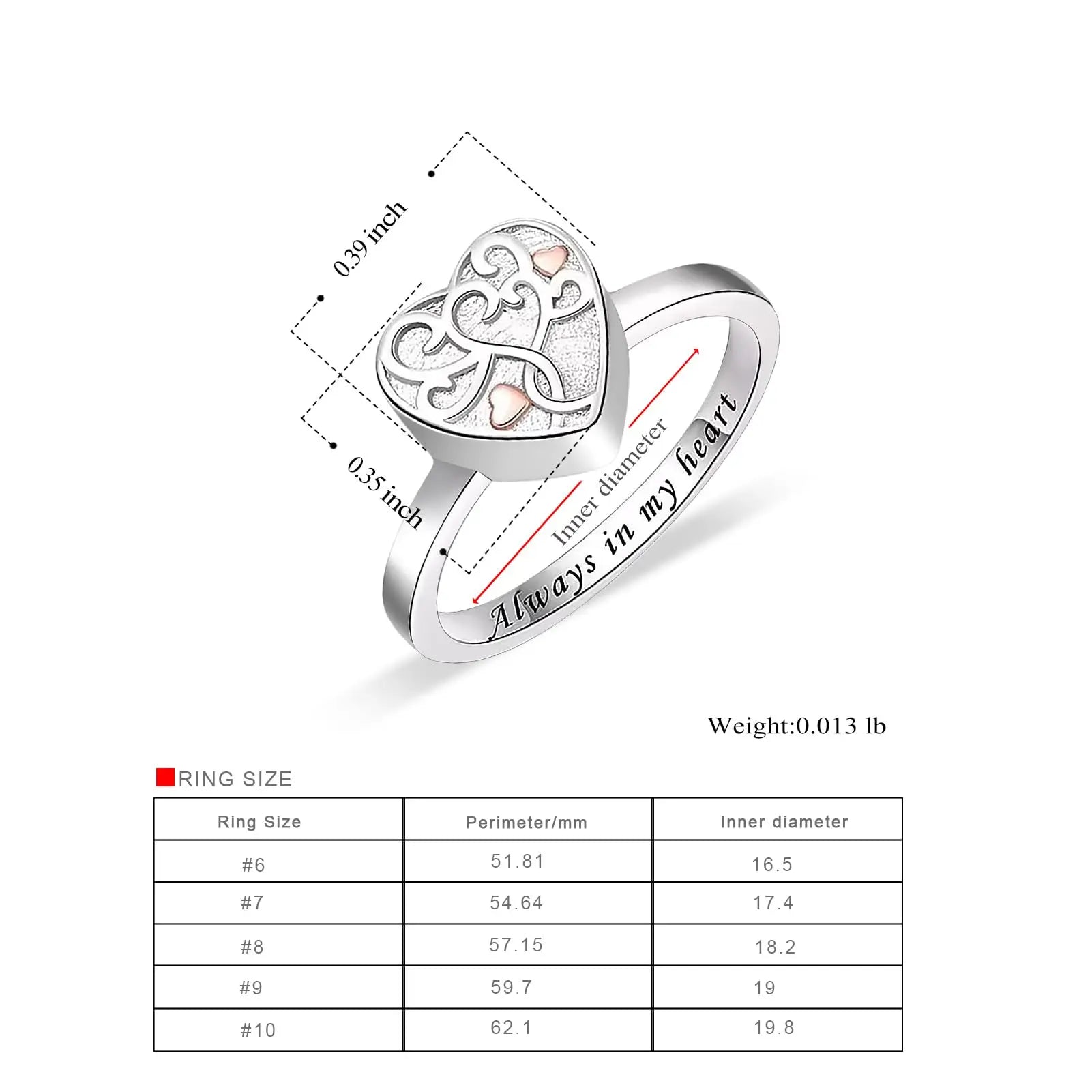 Tree of Life Cremation Ring