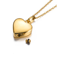 Cremation Jewelry Heart Cremation Urn Necklace