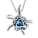 Ashes Keepsake Turtle Cremation Jewelry Necklace for Ashes Stainless Steel