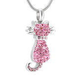 Cremation Necklace For Cat Ashes Stainless Steel