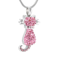 Cremation Necklace For Cat Ashes Stainless Steel