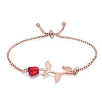 Rose Urn Cremation Bracelet For Ashes Stainless Steel