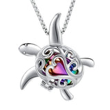 Ashes Keepsake Turtle Cremation Jewelry Necklace for Ashes Stainless Steel