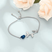 Rose Urn Cremation Bracelet For Ashes Stainless Steel