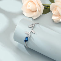 Rose Urn Cremation Bracelet For Ashes Stainless Steel