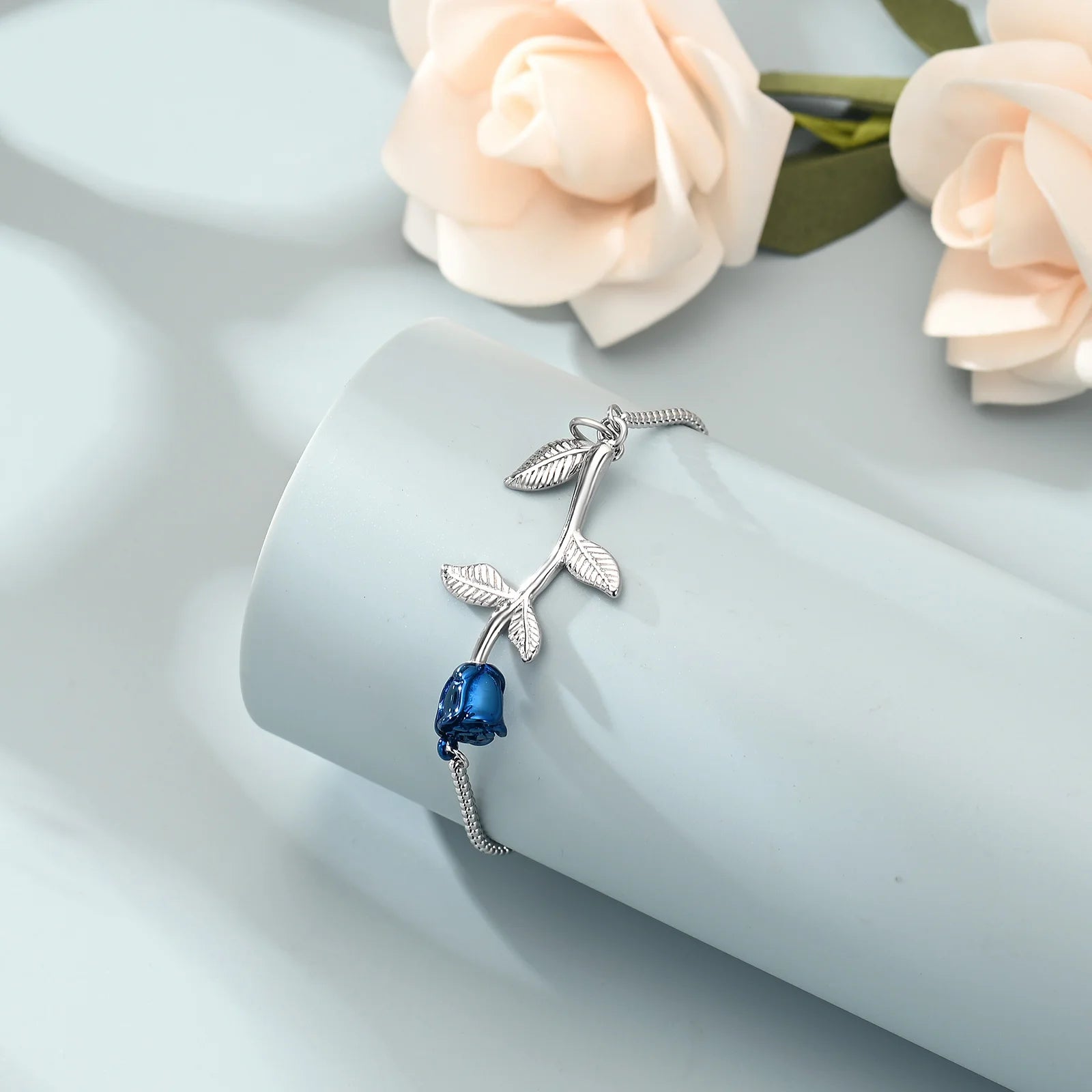 Rose Urn Cremation Bracelet For Ashes Stainless Steel