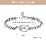 Cat And Moon Cremation Bracelets For Ashes
