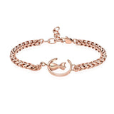 Cat And Moon Cremation Bracelets For Ashes