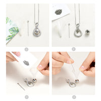 Ashes Keepsake Infinite Ring Shape Urn Pendant With Hanging Ball Cremation Jewelry