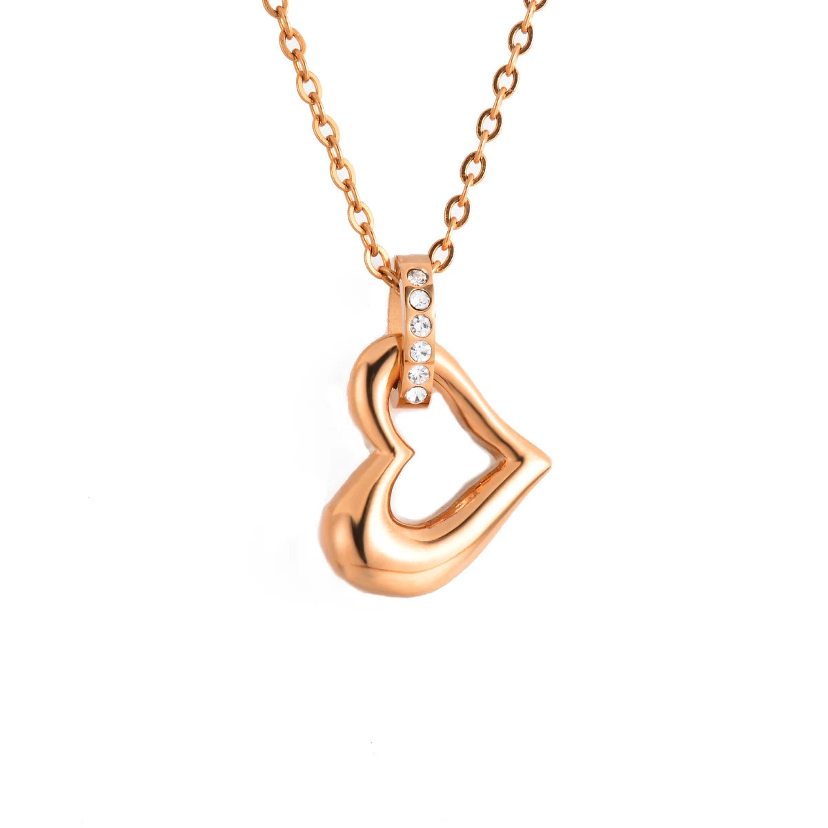Ashes Keepsake Heart Mini Urn Necklace Stainless Steel Cremation Jewelry For Women