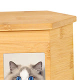 Pet Cremation Urn with Photo Frame Bamboo