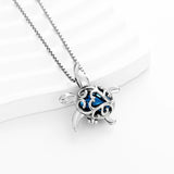 Ashes Keepsake Turtle Cremation Jewelry Necklace for Ashes Stainless Steel