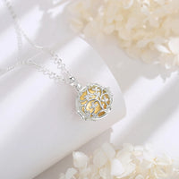 Flower Cage Urn Necklace For Ashes