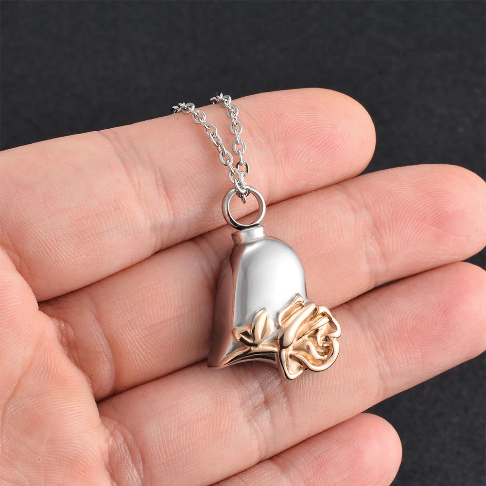 Cremation Jewelry Heart Urn Necklace