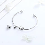 Heart With Knot Urn Bracelet Stainless Steel