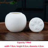 White Ceramic Paw Cat or Dog Ashes Urn