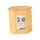 Pet Cremation Urn with Photo Frame Bamboo