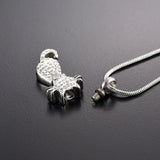 Cremation Necklace For Cat Ashes Stainless Steel