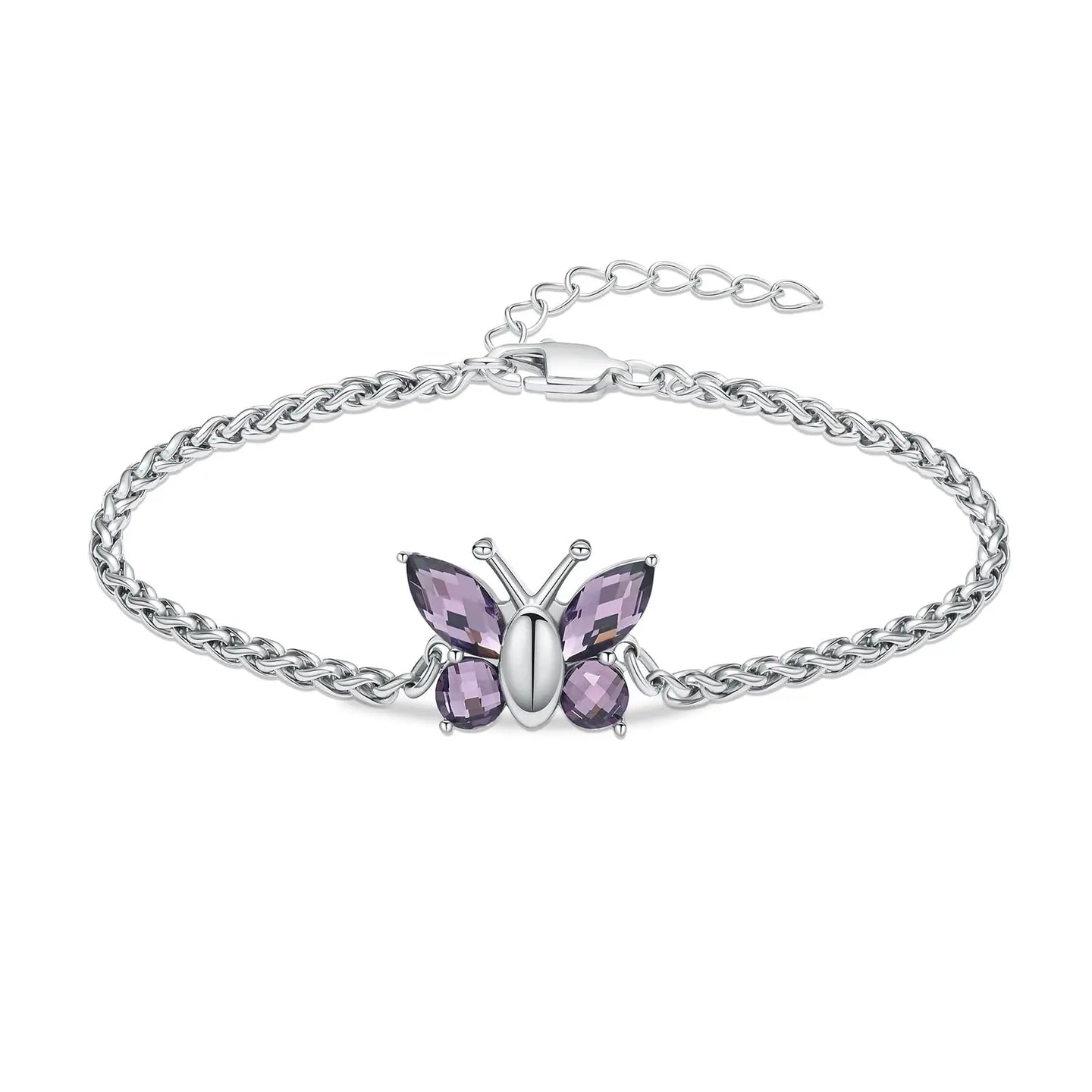 Crystal Butterfly Urn Bracelet For Ashes