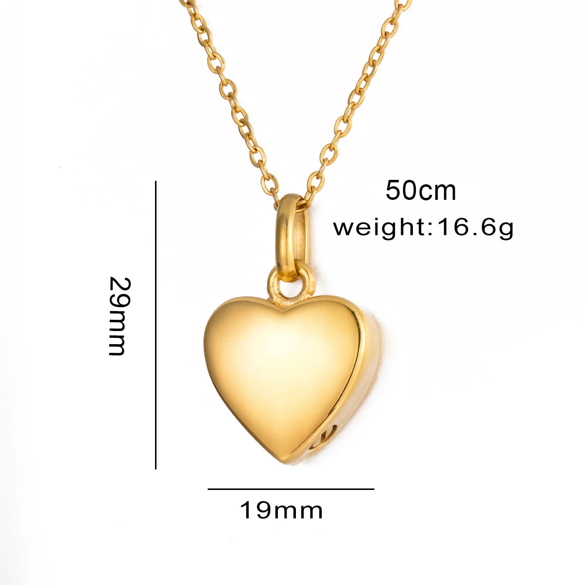 Cremation Jewelry Heart Cremation Urn Necklace