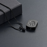 Tag With Paw Pet Ashes Necklace