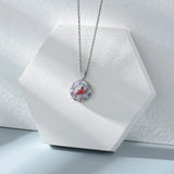 Ashes Keepsake Cardinal Urn Necklace for Ashes Cremation Jewelry With Crystal