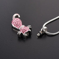 Cremation Necklace For Cat Ashes Stainless Steel