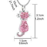 Cremation Necklace For Cat Ashes Stainless Steel