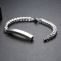 Men's Cremation Bracelet For Ashes Stainless Steel