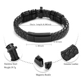 Genuine Leather Men's Urn Bracelet