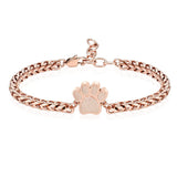 Ashes Keepsake Dog/Cat Paw Print Urn Bracelet Cremation Jewelry for Ashes