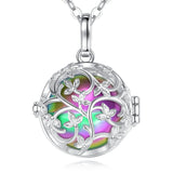 Flower Cage Urn Necklace For Ashes