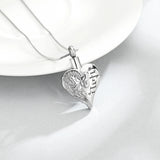 Butterfly Heart Cremation Jewelry for Ashes