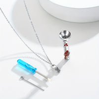 Ashes Keepsake Red Cardinal Urn Necklace for Ashes Sterling Silver Cremation Jewelry