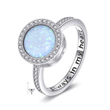 Ashes Keepsake 925 Sterling Silver Always In My Heart Urn Ring Cremation Jewelry For Ashes